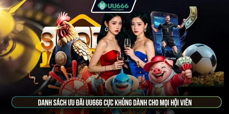 Danh sách ưu đãi UU666 cực khủng dành cho mọi hội viên