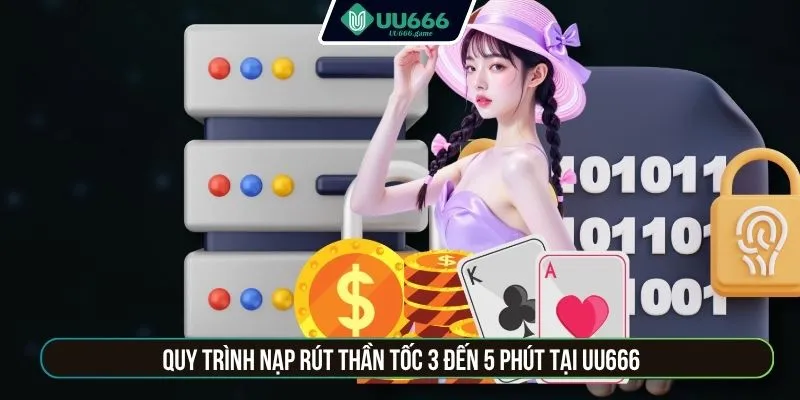 Quy trình nạp rút thần tốc 3 đến 5 phút tại UU666
